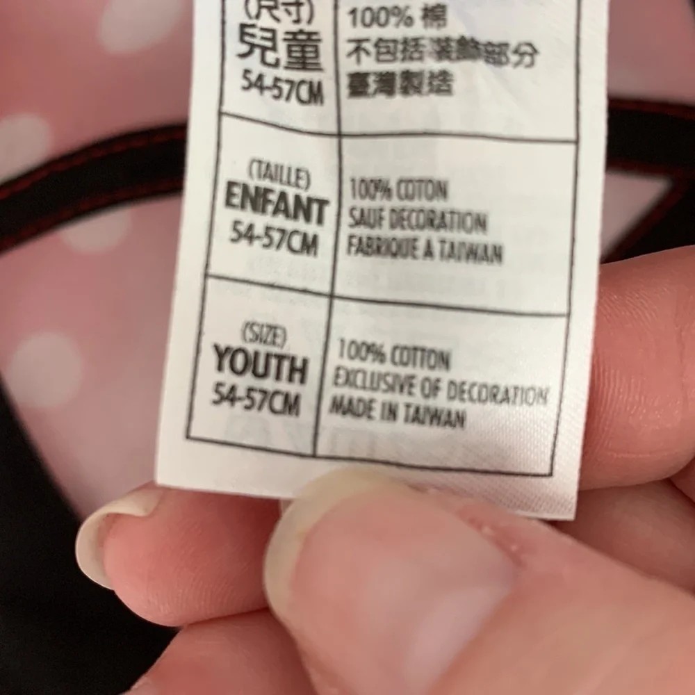 Disney Parks Youth Minnie Mouse SnapBack Baseball Hat Red